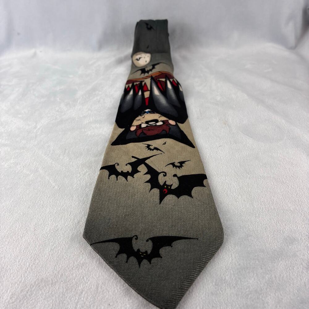 Vintage 1996 Looney Tunes Mania Taz Necktie Tasmanian Devil Warner Bros Novelty